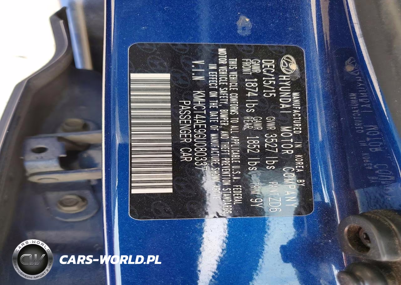 2016 Hyundai Accent Se VIN:KMHCT4AE9GU080337 - 12