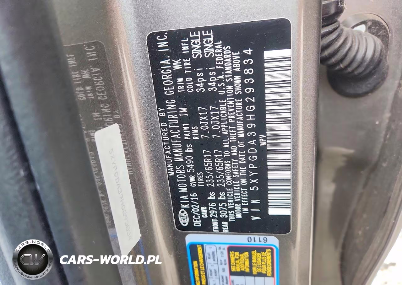 2017 Kia Sorento Lx VIN:5XYPGDA39HG293834 - 13