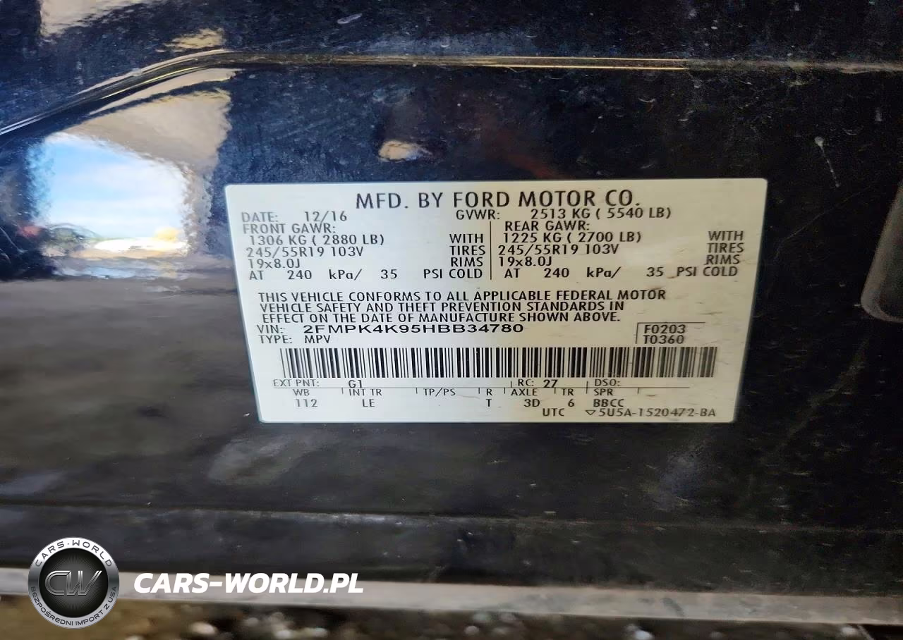 2017 Ford Edge Titanium VIN:2FMPK4K95HBB34780 - 13