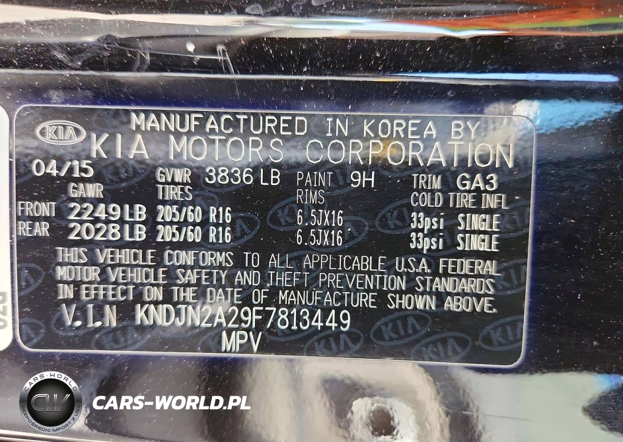 2015 Kia Soul Base VIN:KNDJN2A29F7813449 - 13