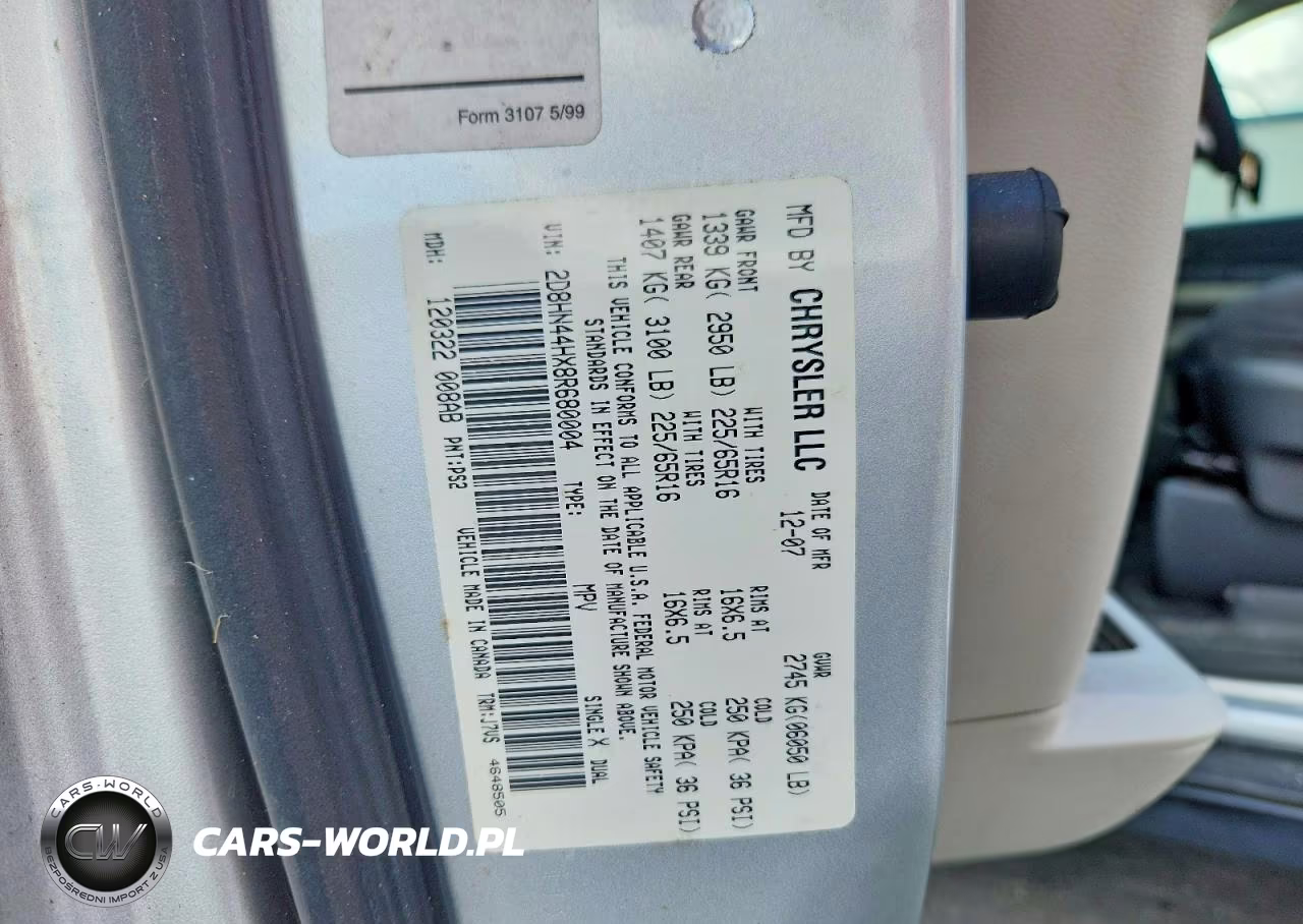 2008 Dodge Grand Caravan Se VIN:2D8HN44HX8R680004 - 13