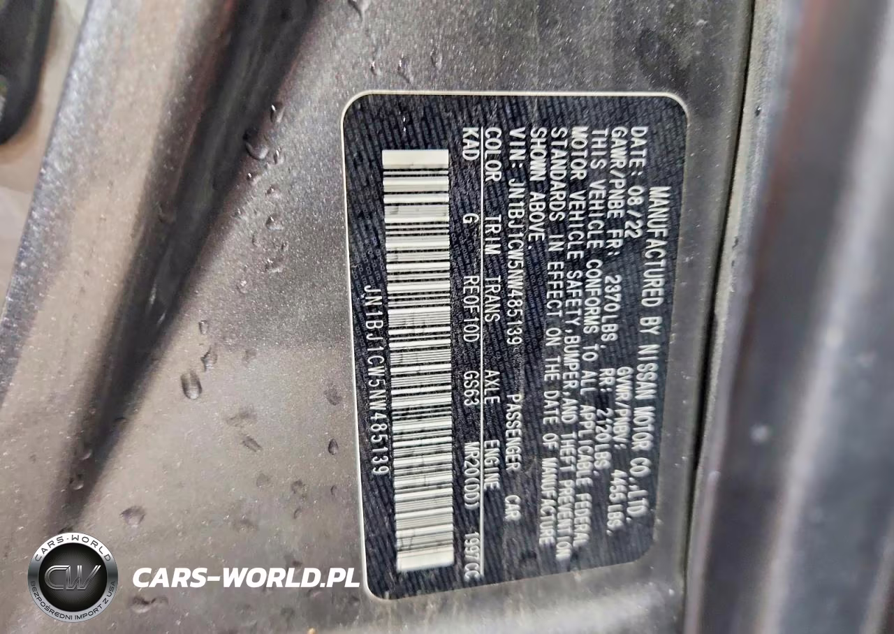 2022 Nissan Rogue Sport Sl VIN:JN1BJ1CW5NW485139 - 13
