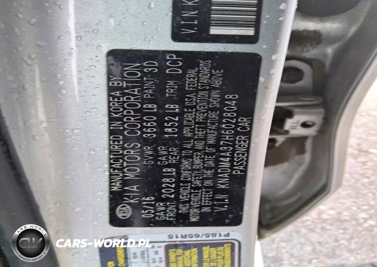 2017 Kia Rio Lx VIN:KNADM4A37H6028048 - 12