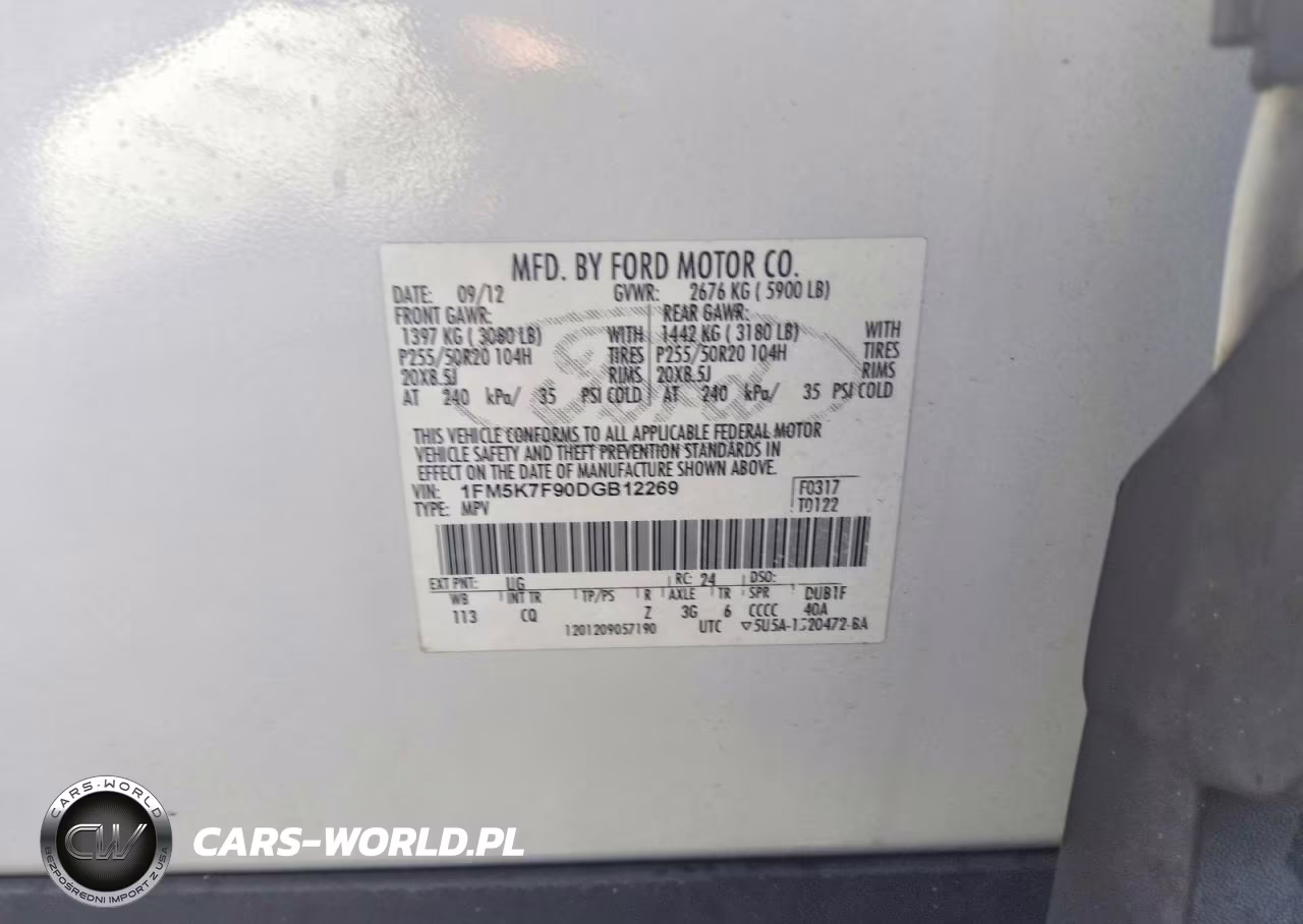 2013 Ford Explorer Limited VIN:1FM5K7F90DGB12269 - 13