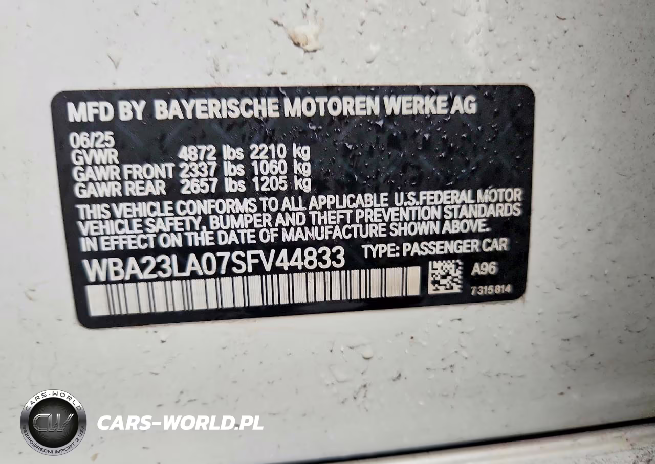 2025 BMW 330Xi VIN:WBA23LA07SFV44833 - 12