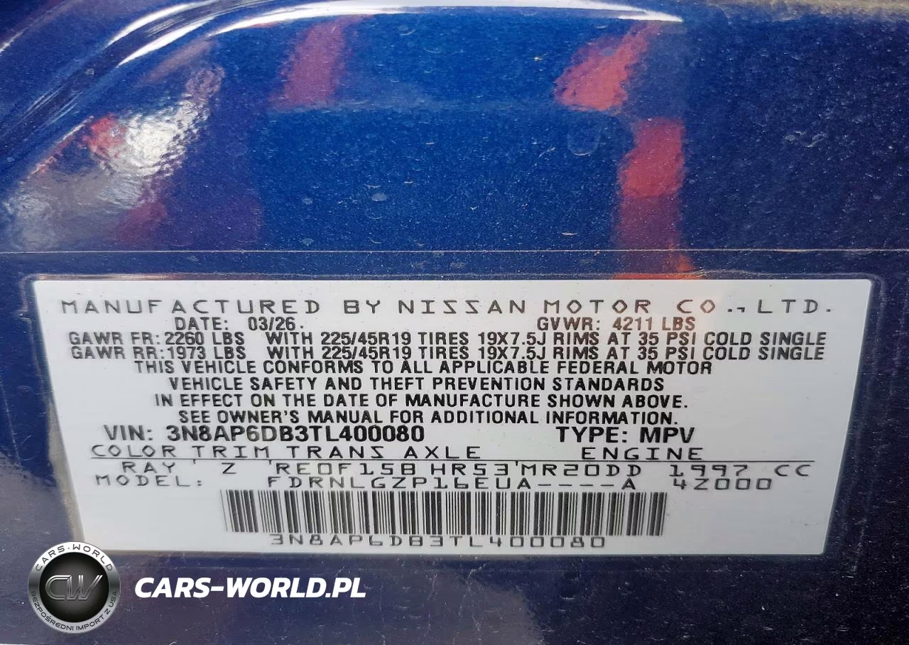 2026 Nissan Kicks Sr VIN:3N8AP6DB3TL400080 - 13
