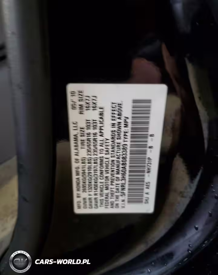 2010 Honda Odyssey Exl VIN:5FNRL3H60AB083389 - 13