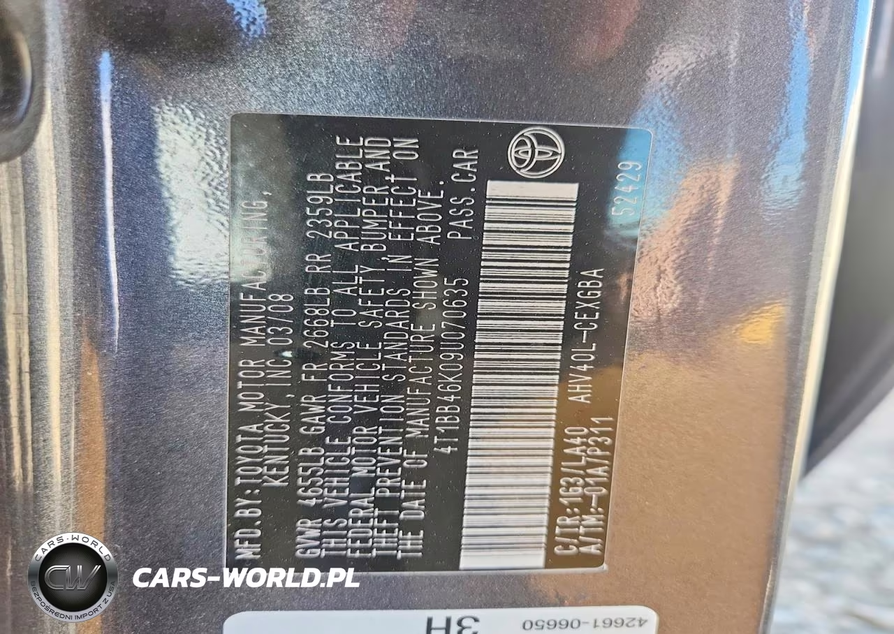 2009 Toyota Camry Hybrid VIN:4T1BB46K09U070635 - 13