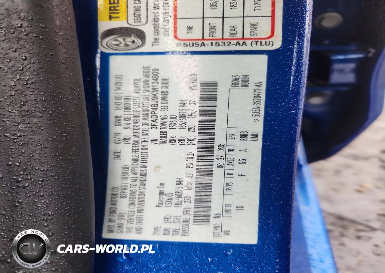 2019 Ford Fiesta Se VIN:3FADP4BJ9KM134909 - 12