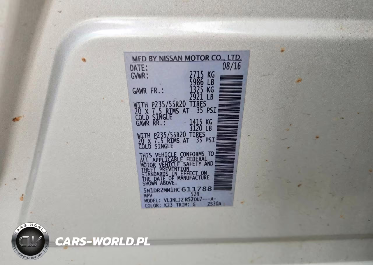 2017 Nissan Pathfinder Platinum VIN:5N1DR2MM1HC611788 - 13