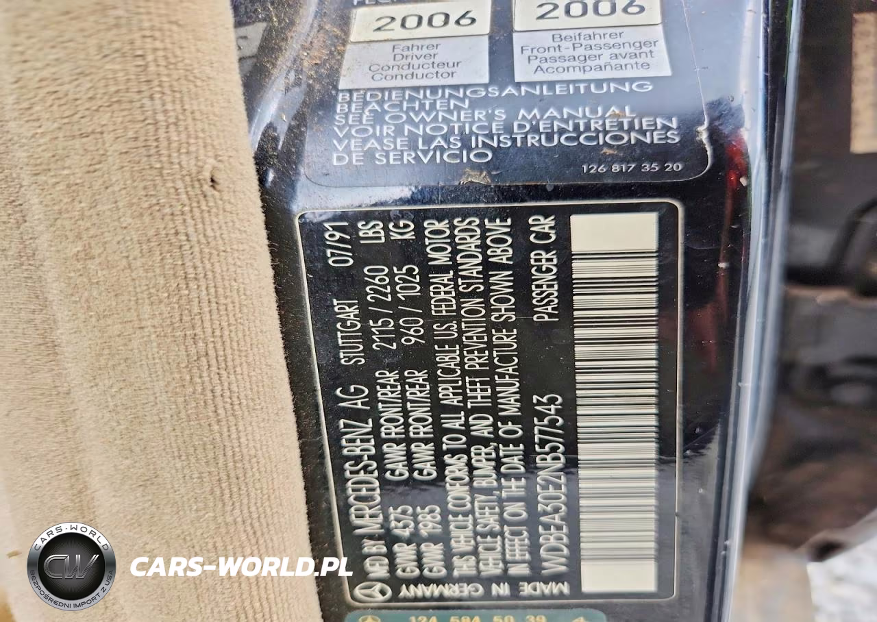 1992 Mercedes-Benz 300 E VIN:WDBEA30E2NB577543 - 12