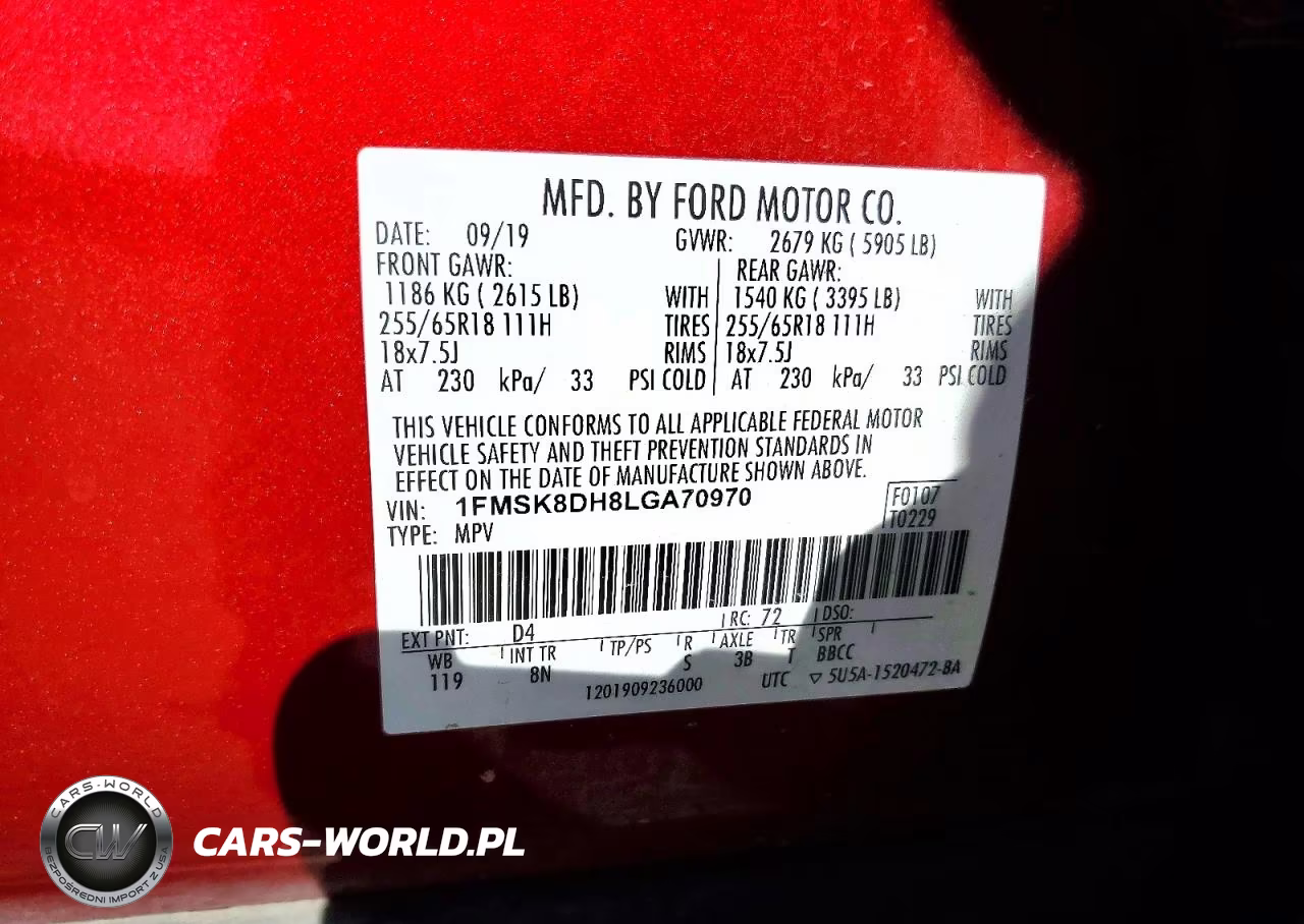 2020 Ford Explorer Xlt VIN:1FMSK8DH8LGA70970 - 13