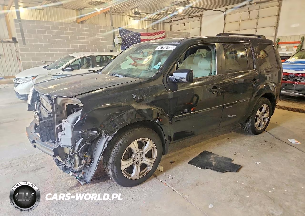 2014 Honda Pilot Exln VIN:5FNYF4H75EB021798 - 1