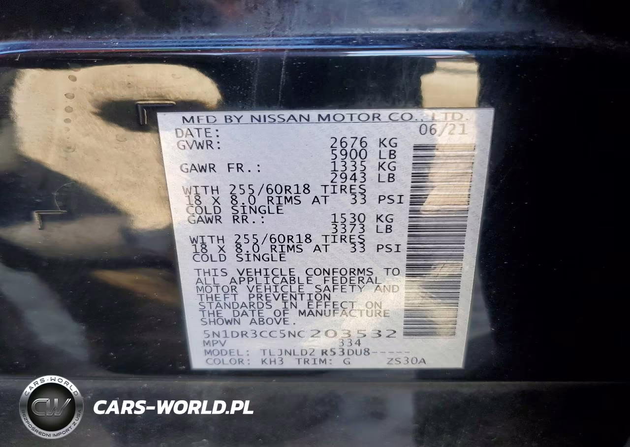 2022 Nissan Pathfinder Sl VIN:5N1DR3CC5NC203532 - 13