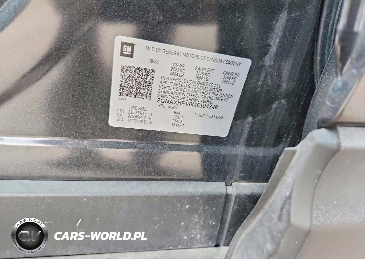 2021 Chevrolet Equinox Ls VIN:2GNAXHEV0M6104348 - 12