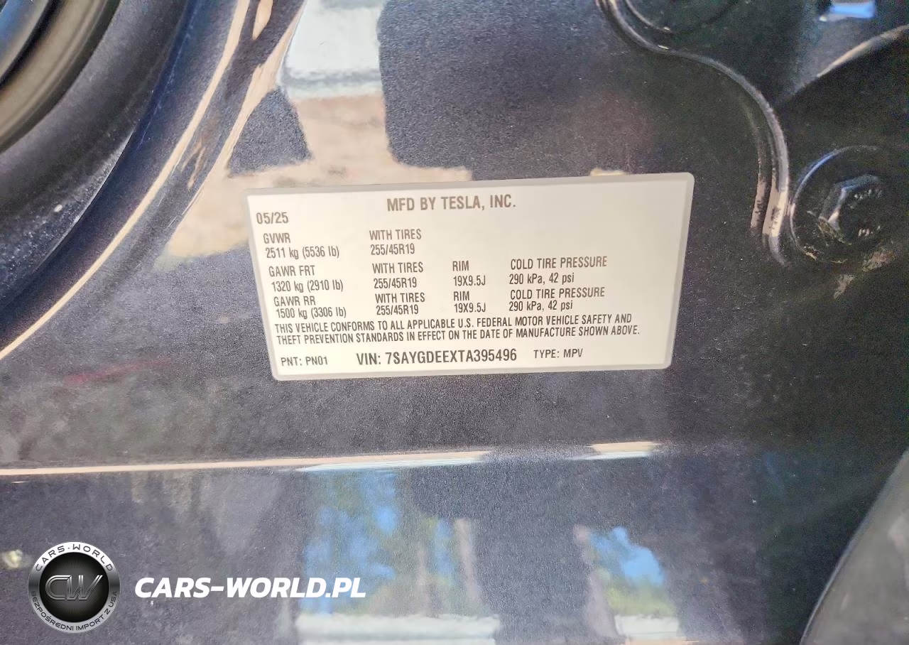 2026 Tesla Model Y VIN:7SAYGDEEXTA395496 - 12