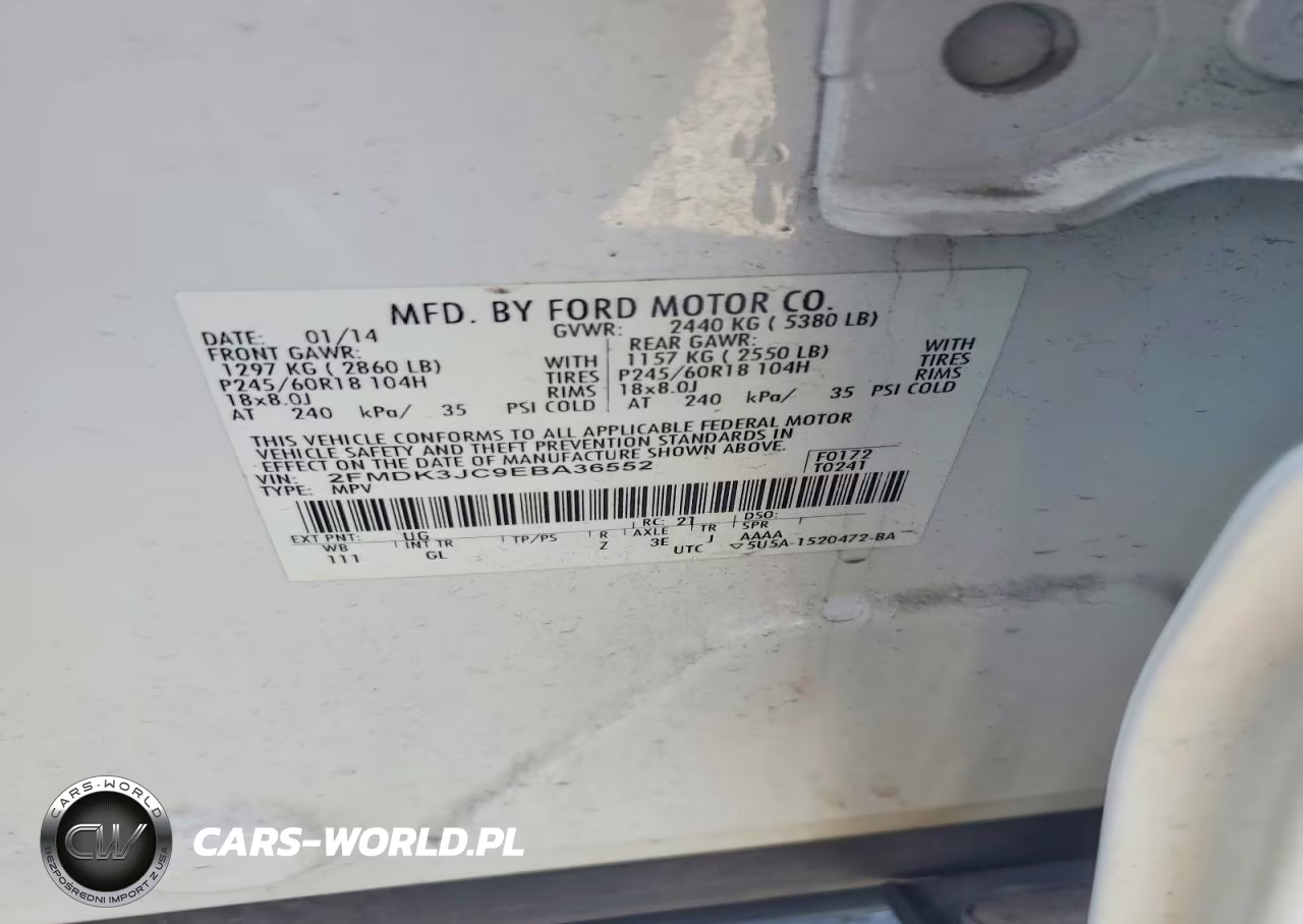 2014 Ford Edge Sel VIN:2FMDK3JC9EBA36552 - 13