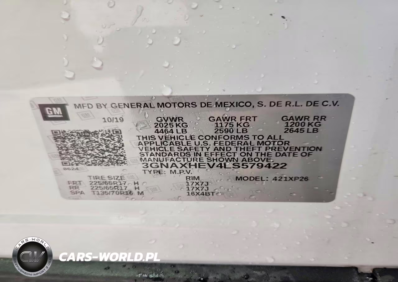 2020 Chevrolet Equinox Ls VIN:3GNAXHEV4LS579422 - 14