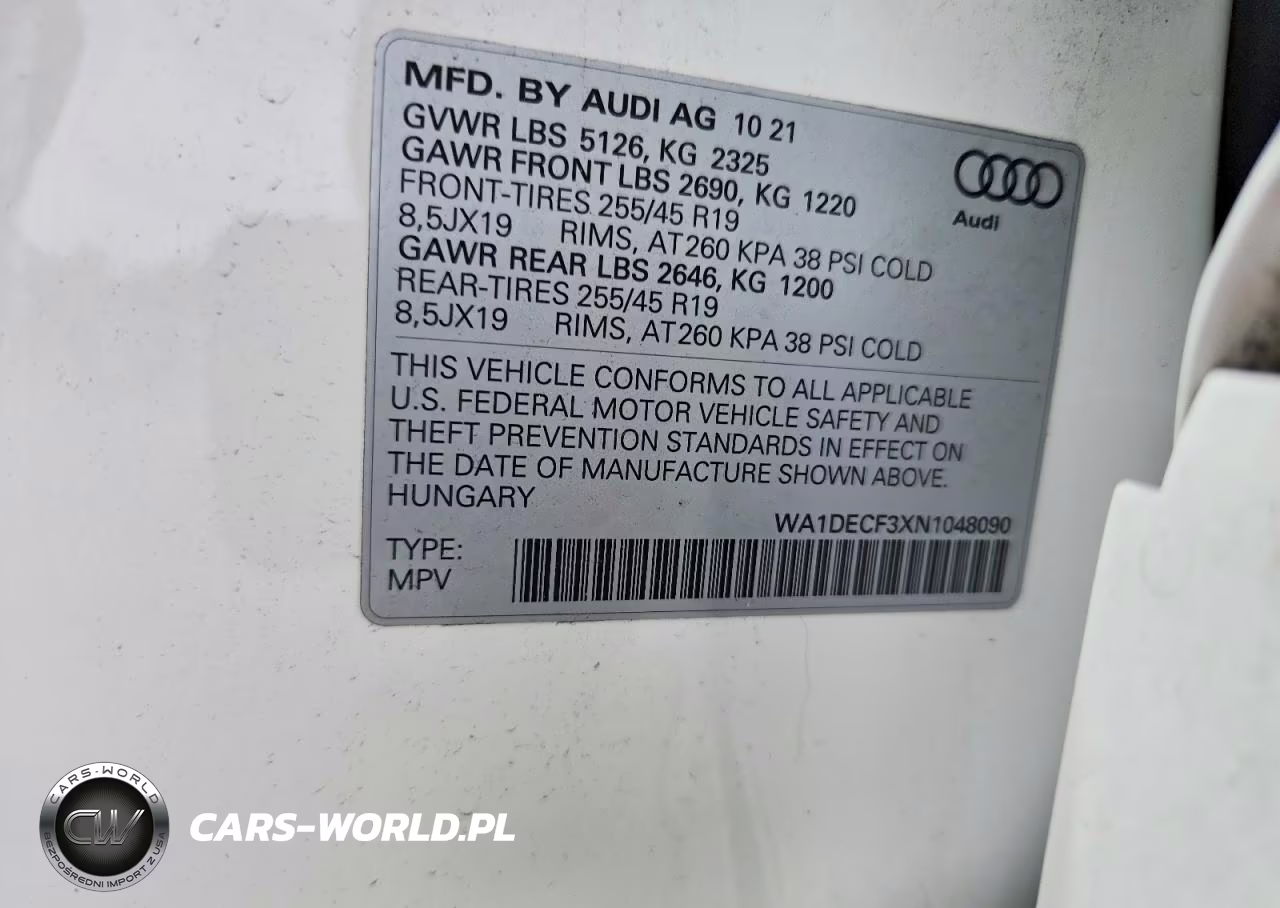 2022 Audi Q3 Premium S Line 45 VIN:WA1DECF3XN1048090 - 13