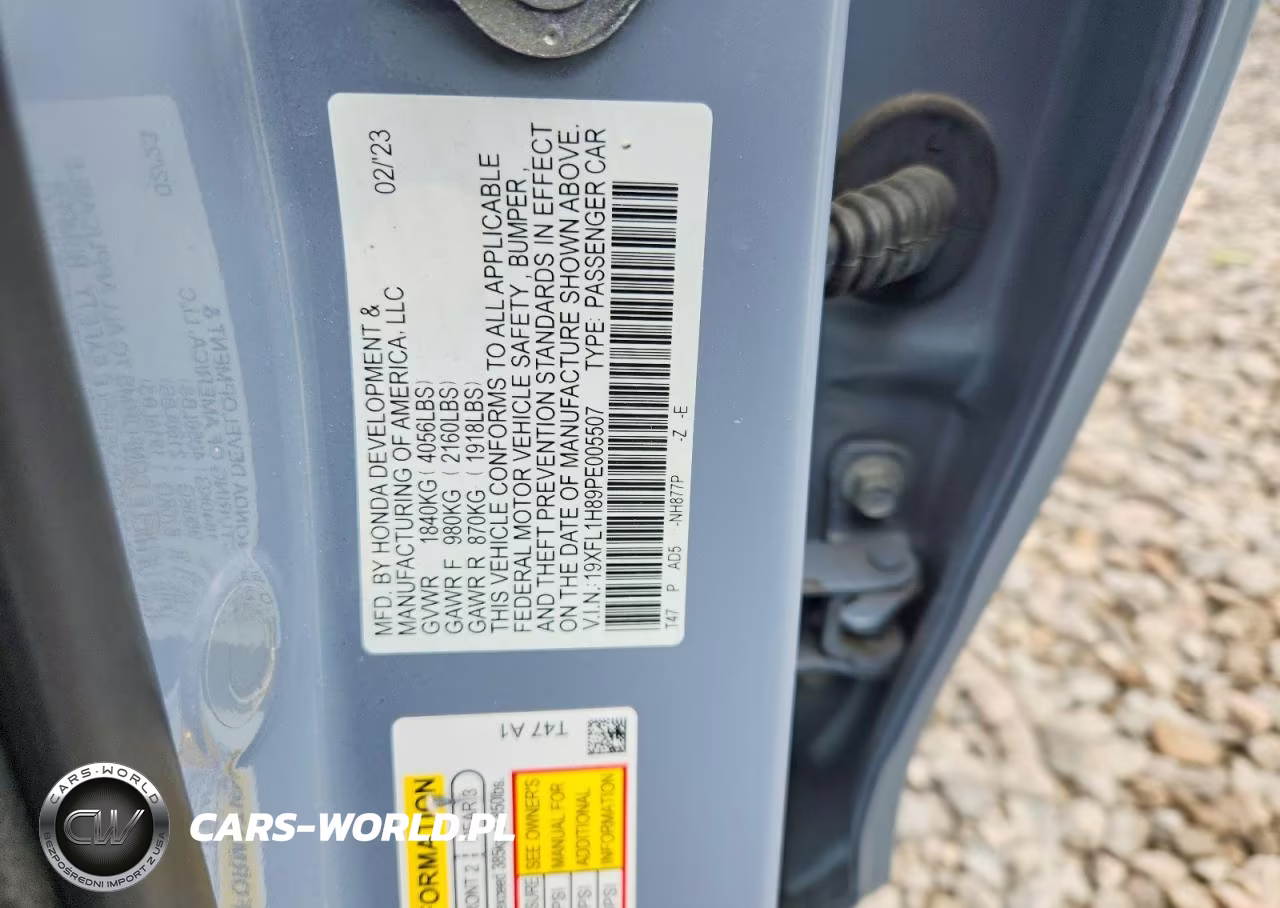 2023 Honda Civic Sport Touring VIN:19XFL1H89PE005507 - 12