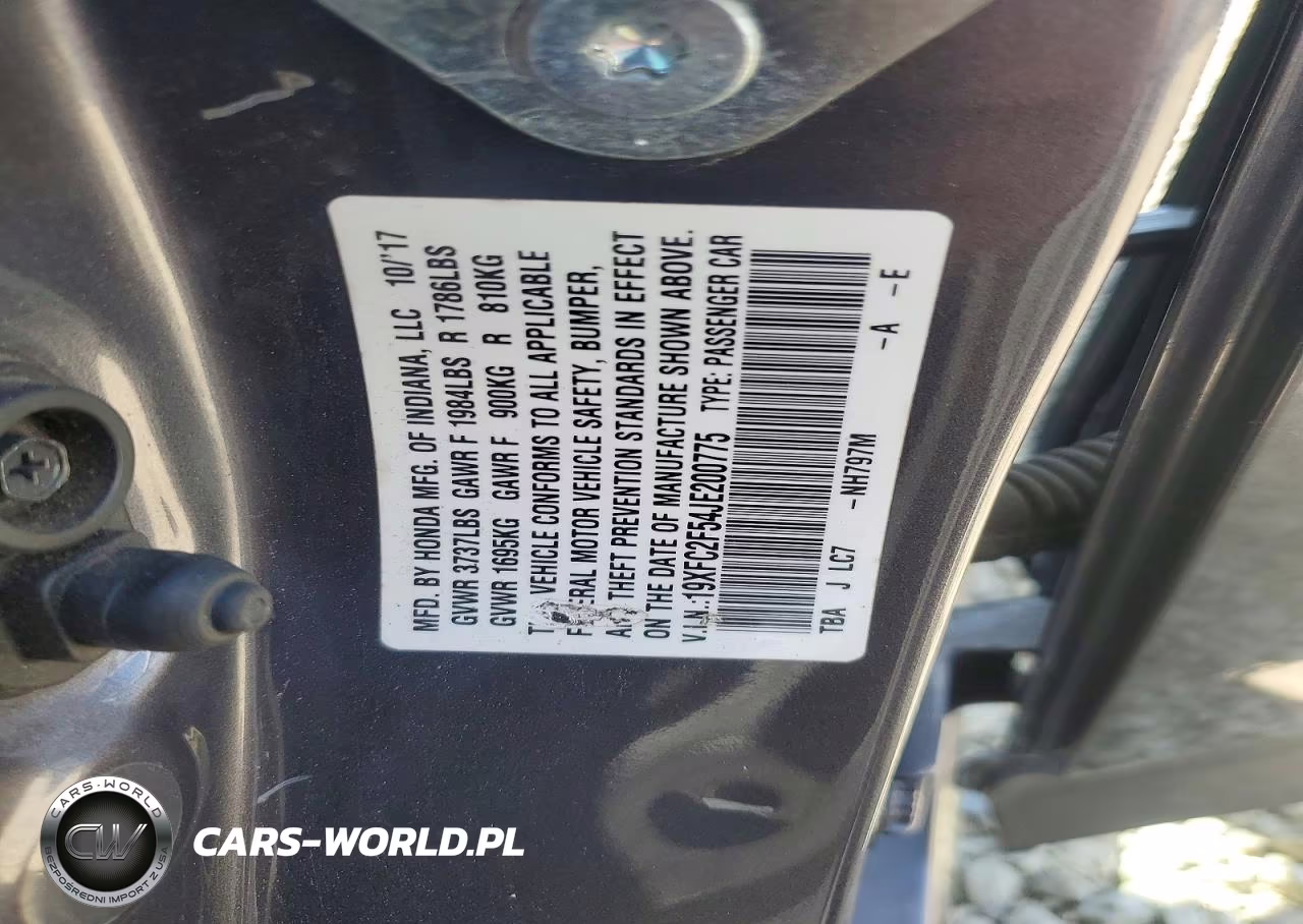 2018 Honda Civic Lx VIN:19XFC2F54JE200775 - 12