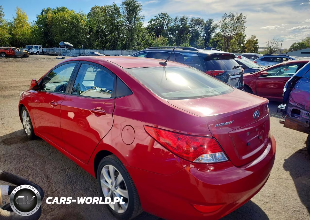 2012 Hyundai Accent Gls VIN:KMHCU4AEXCU080564 - 2