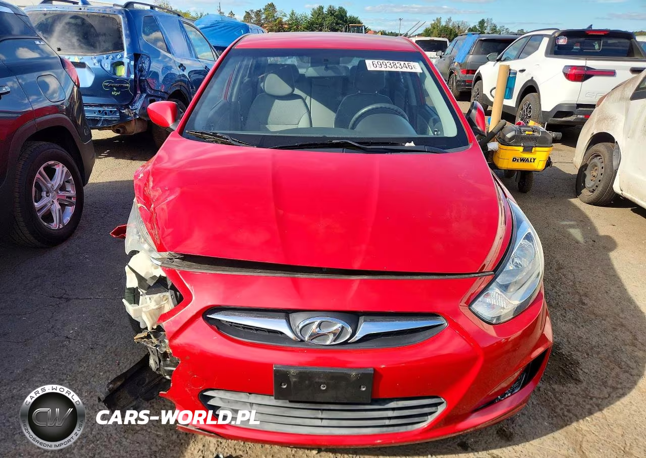 2012 Hyundai Accent Gls VIN:KMHCU4AEXCU080564 - 5