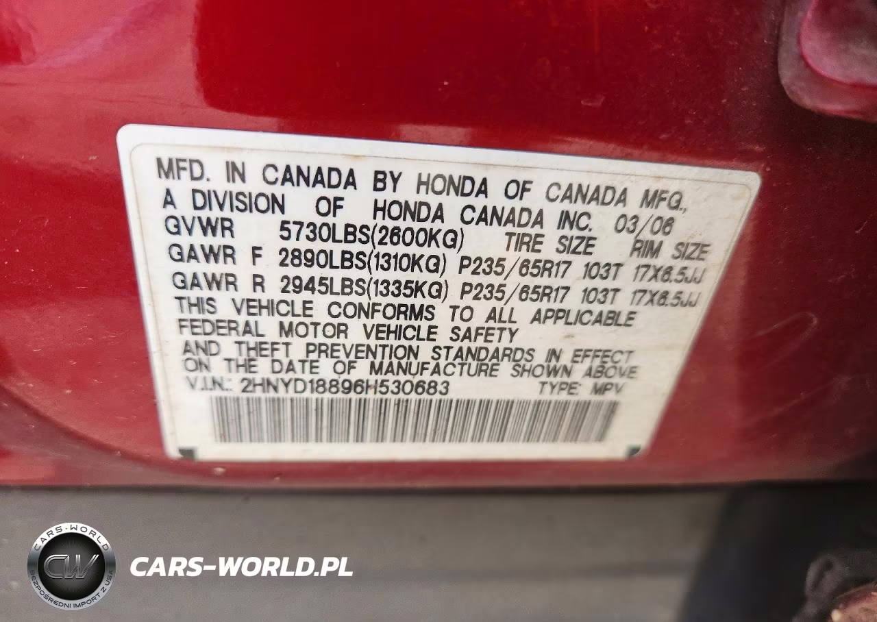 2006 Acura Mdx VIN:2HNYD18896H530683 - 13