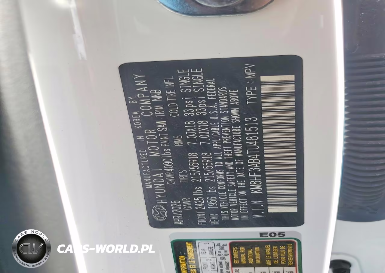 2026 Hyundai Kona Sel Sport VIN:KM8HF3AB4TU481513 - 13