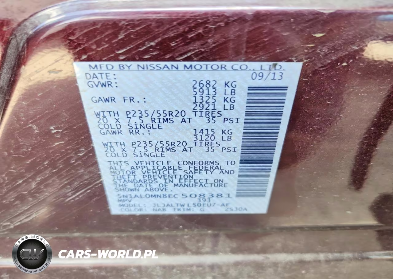 2014 Infiniti Qx60 Base VIN:5N1AL0MN8EC508381 - 13
