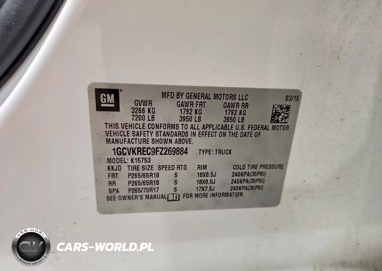 2015 Chevrolet Silverado K1500 Lt VIN:1GCVKREC9FZ269884 - 12