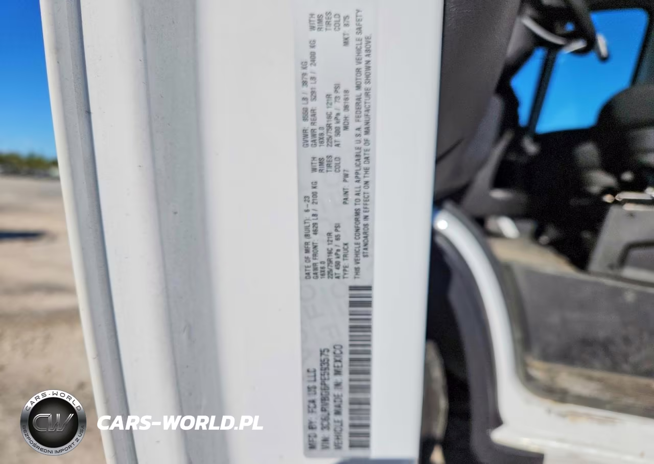 2023 Ram Promaster 1500 VIN:3C6LRVBG6PE593575 - 13