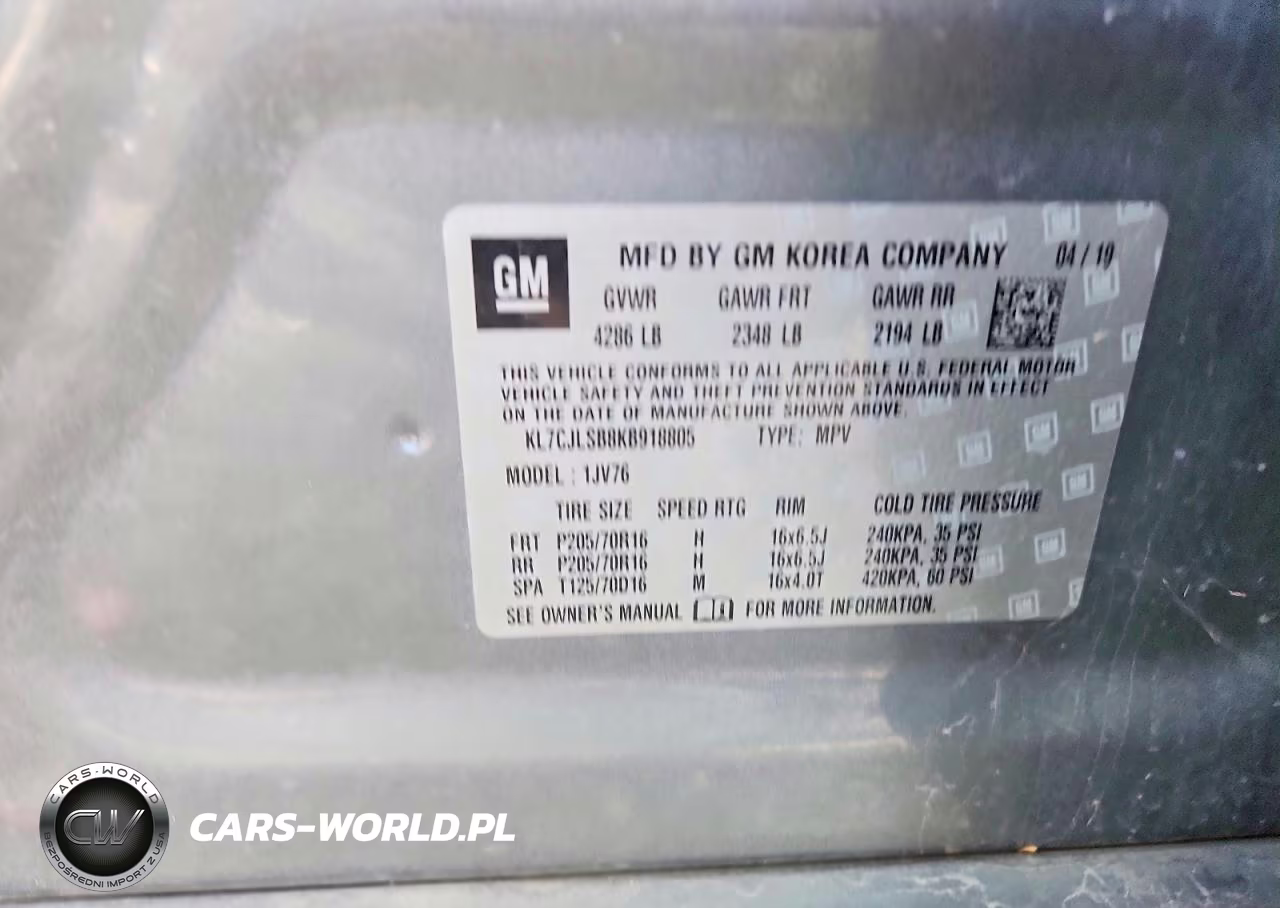 2019 Chevrolet Trax 1Lt VIN:KL7CJLSB8KB918805 - 13