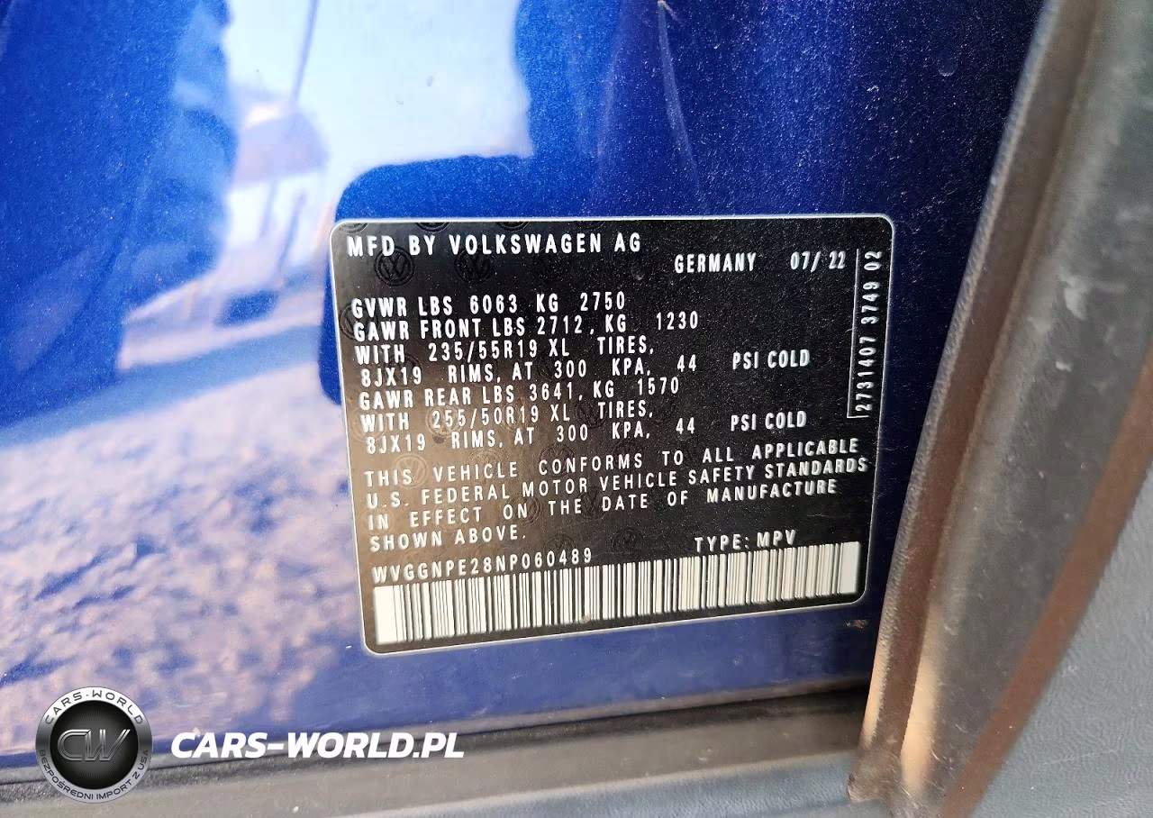 2022 Volkswagen Id.4 Pro S VIN:WVGGNPE28NP060489 - 14