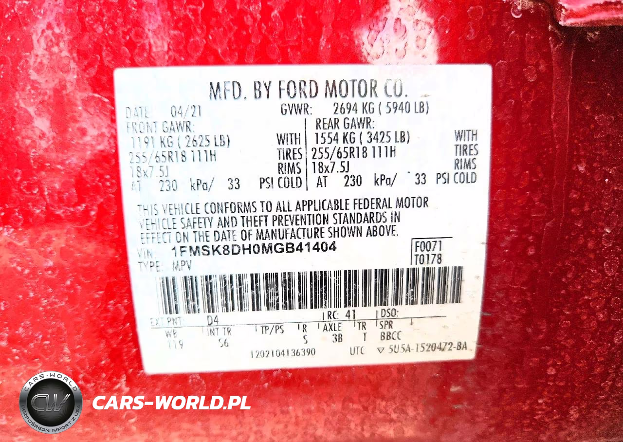 2021 Ford Explorer Xlt VIN:1FMSK8DH0MGB41404 - 13