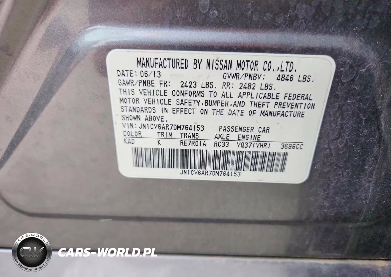 2013 Infiniti G37 Sedan X VIN:JN1CV6AR7DM764153 - 13