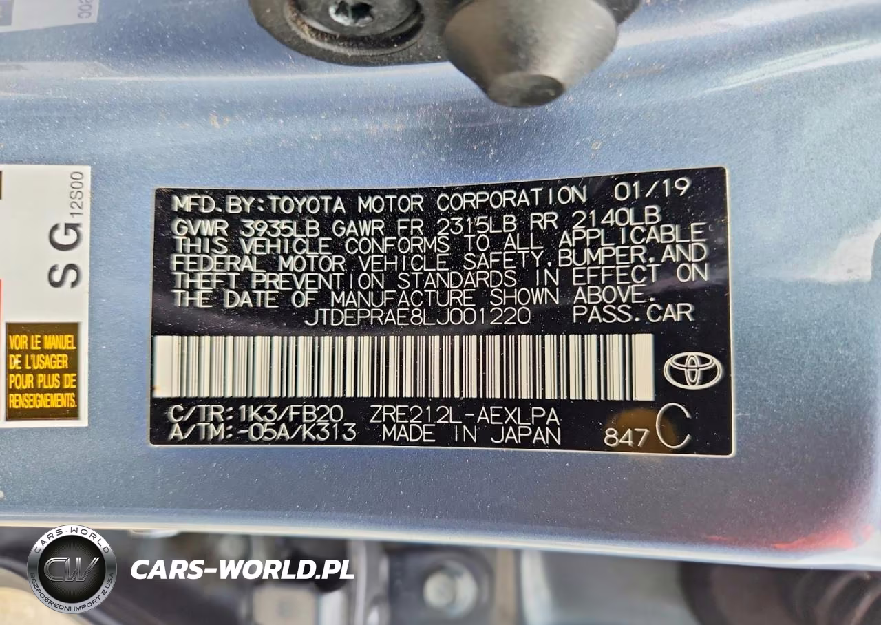 2020 Toyota Corolla Le VIN:JTDEPRAE8LJ001220 - 12