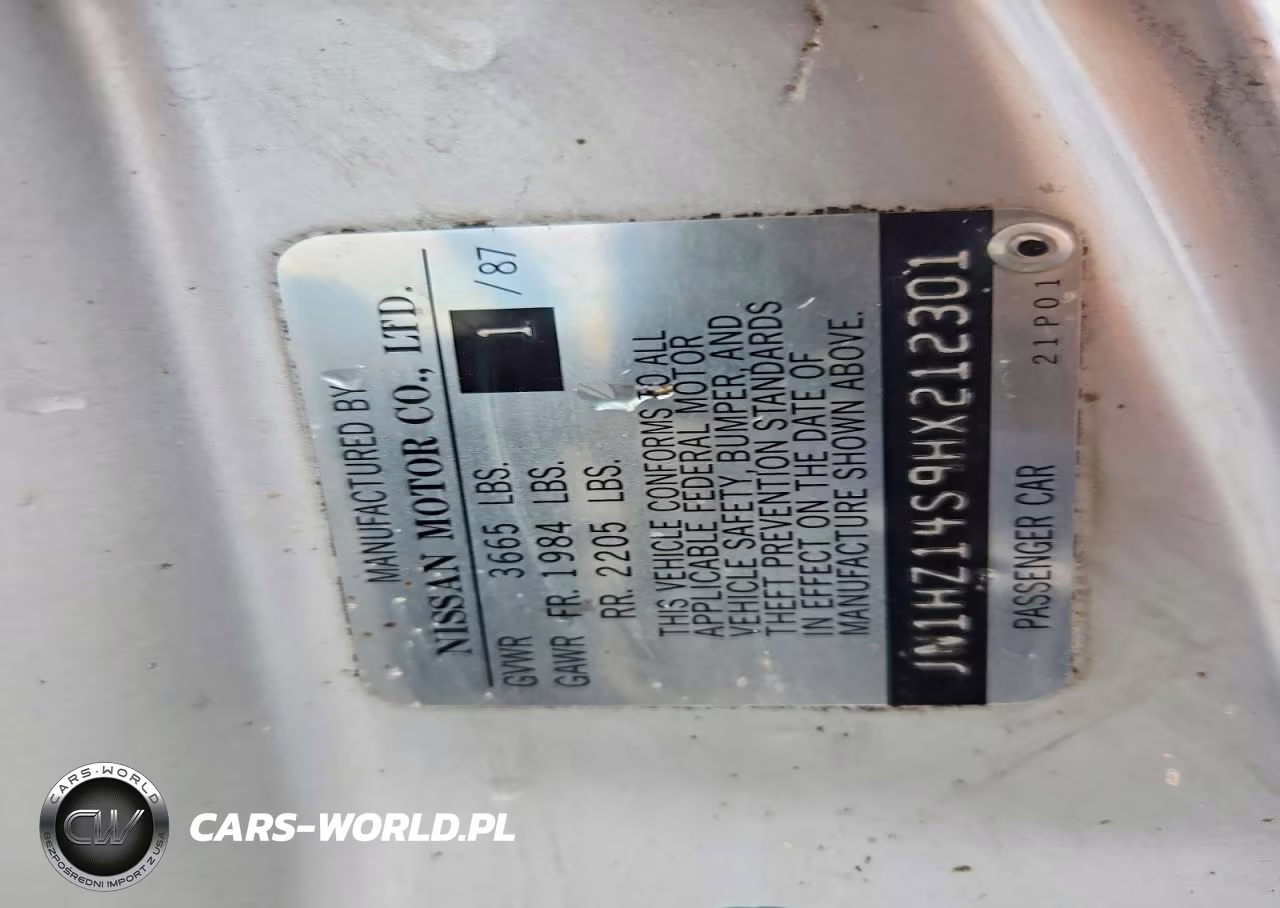 1987 Nissan 300Zx Gs VIN:JN1HZ14S9HX212301 - 12
