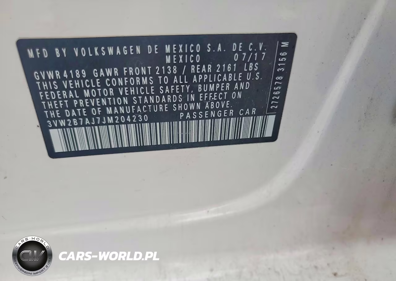 2018 Volkswagen Jetta S VIN:3VW2B7AJ7JM204230 - 12