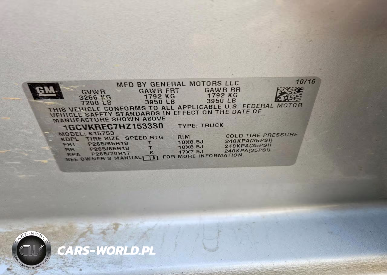 2017 Chevrolet Silverado K1500 Lt VIN:1GCVKREC7HZ153330 - 12