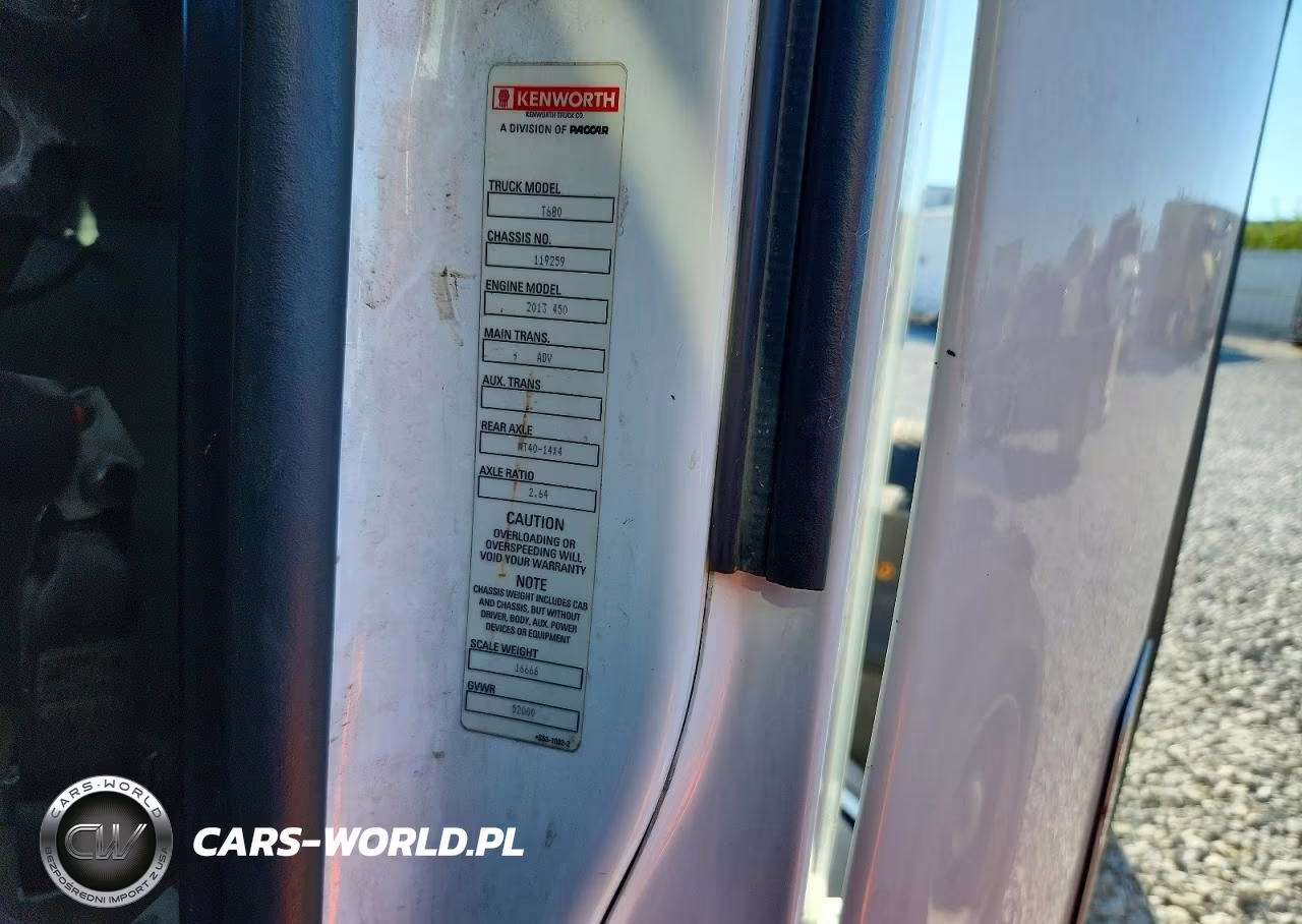 2016 Kenworth T680 Semi Truck VIN:1XKYD49XXGJ119259 - 13