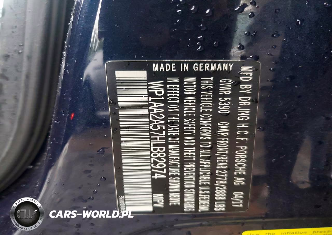 2017 Porsche Macan VIN:WP1AA2A57HLB82974 - 13