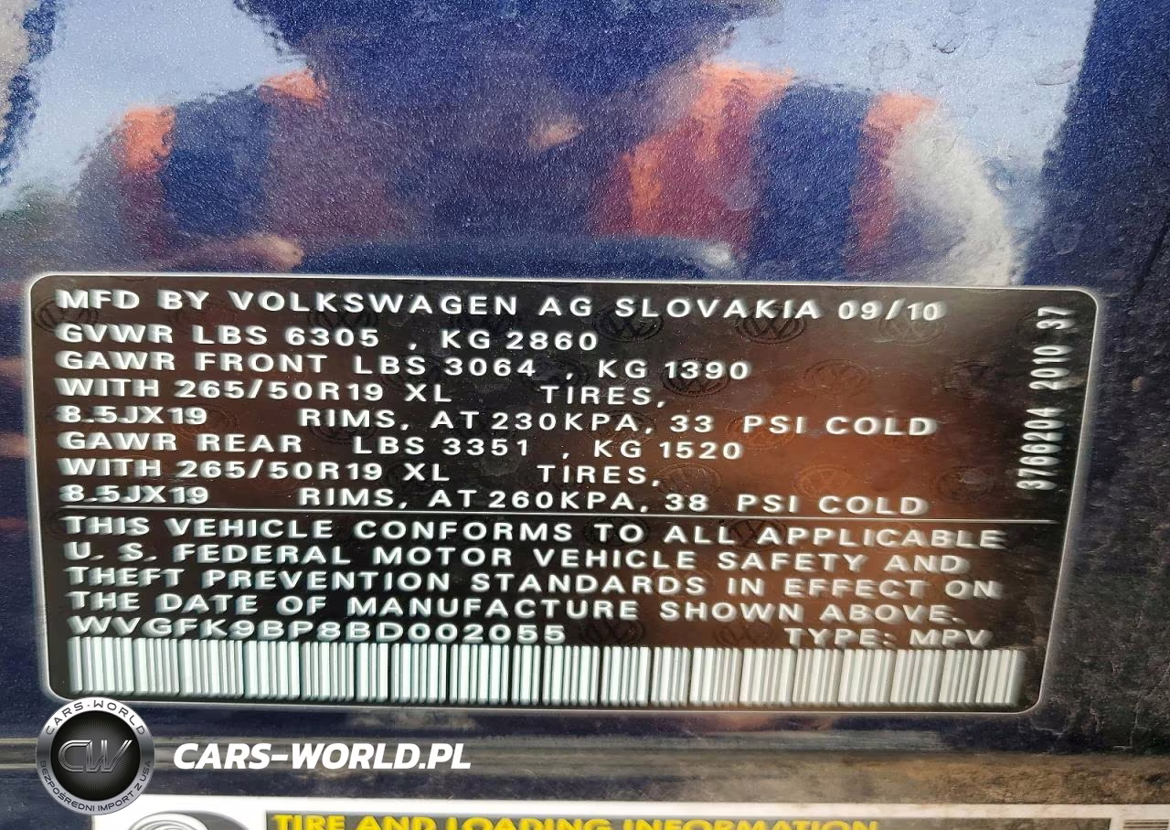 2011 Volkswagen Touareg V6 Tdi VIN:WVGFK9BP8BD002055 - 13