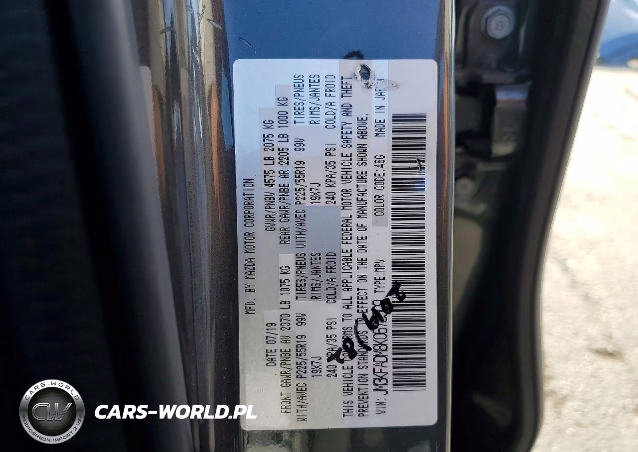 2019 Mazda Cx-5 Grand Touring VIN:JM3KFADM8K0673509 - 14