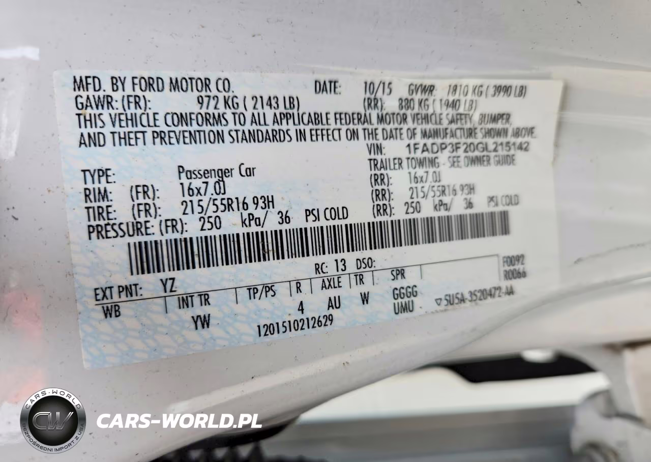 2016 Ford Focus Se VIN:1FADP3F20GL215142 - 12