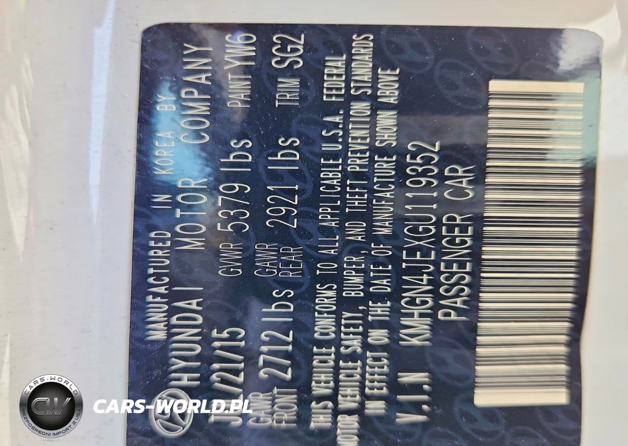 2015 Hyundai Genesis VIN:KMHGN4JEXGU119352 - 12