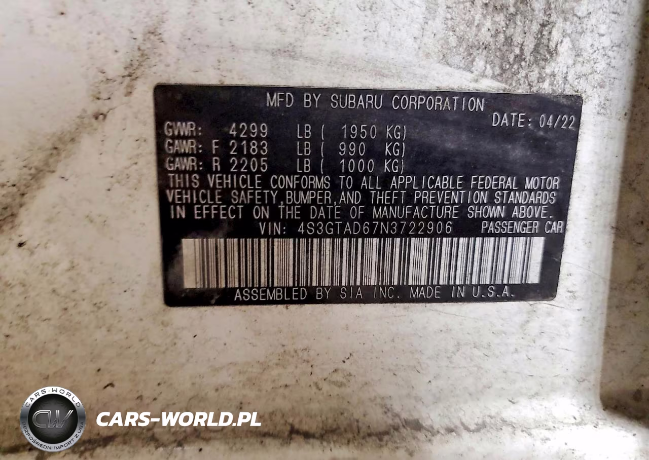 2022 Subaru Impreza Premium VIN:4S3GTAD67N3722906 - 13