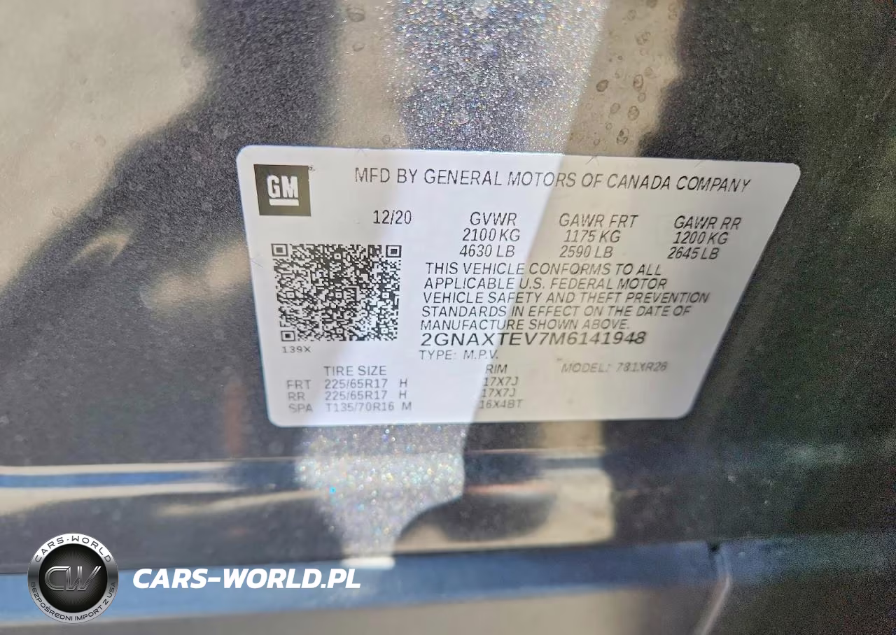 2021 Chevrolet Equinox Lt VIN:2GNAXTEV7M6141948 - 13