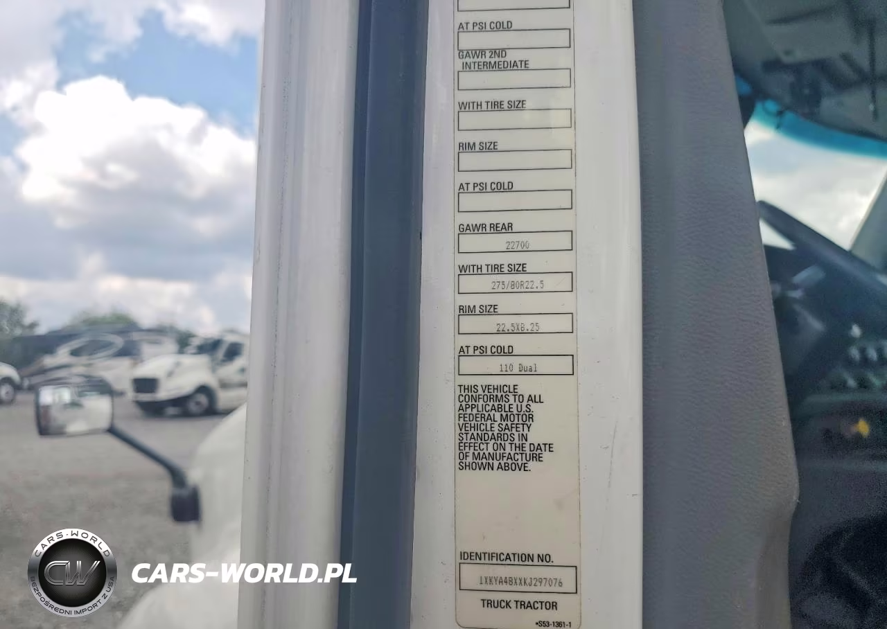 2019 Kenworth Constructi - Semi Truck VIN:1XKYA48XXKJ297076 - 11