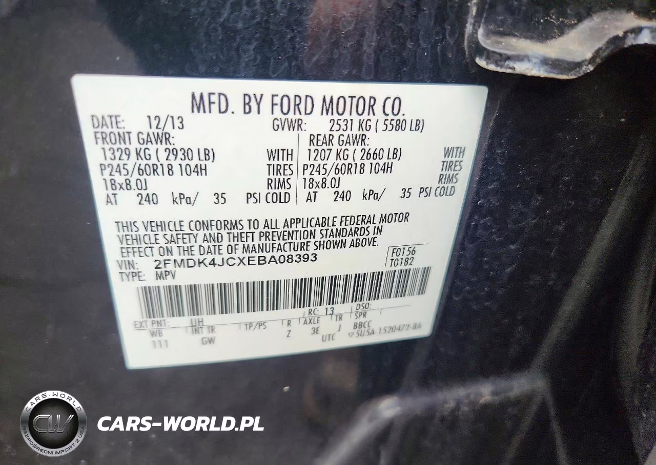 2014 Ford Edge Sel VIN:2FMDK4JCXEBA08393 - 12